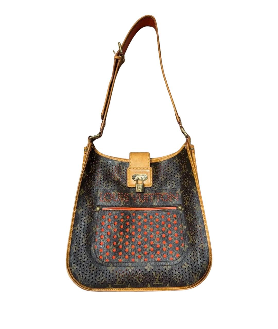 LOUIS VUITTON Коричневая сумка через плечо из искусственной кожи, фото 1