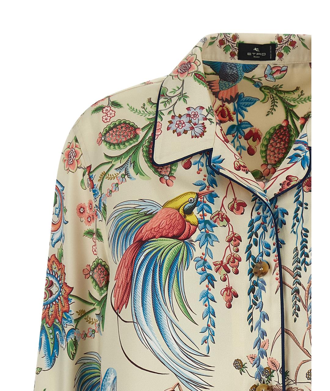 ETRO Мульти полиэстеровая рубашка, фото 3