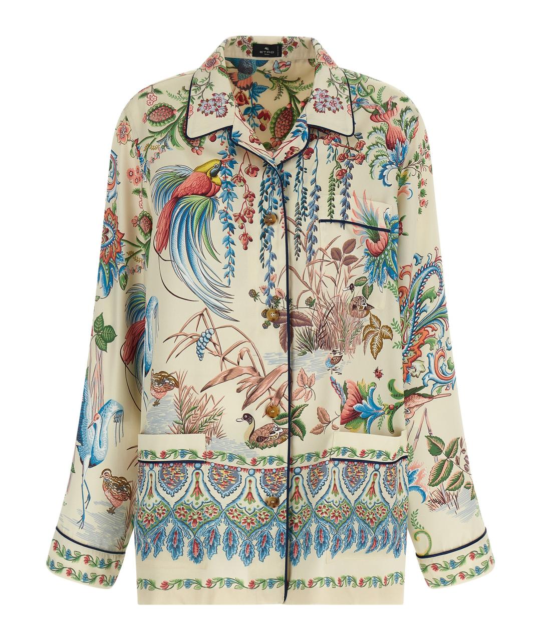 ETRO Мульти полиэстеровая рубашка, фото 1