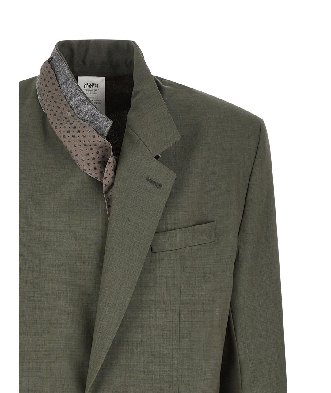 MAGLIANO Зеленый шерстяной пиджак, фото 3