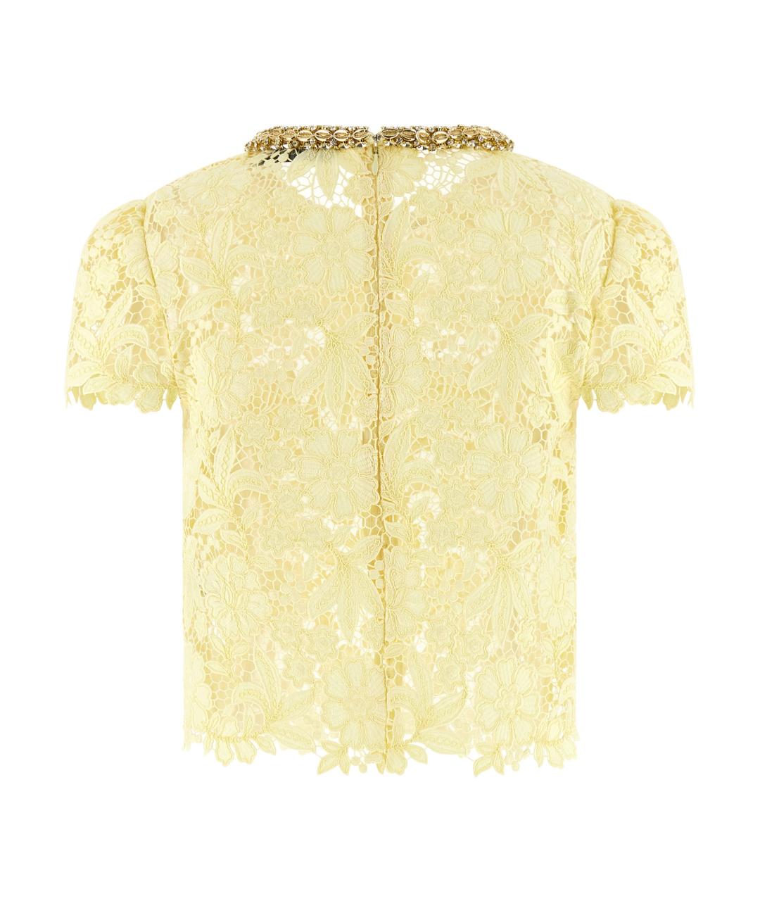 SELF-PORTRAIT Желтая полиэстеровая блузы, фото 2