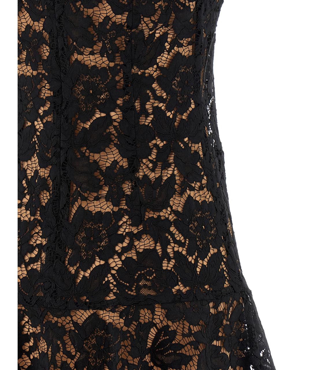 SELF-PORTRAIT Черное полиамидовое коктейльное платье, фото 4