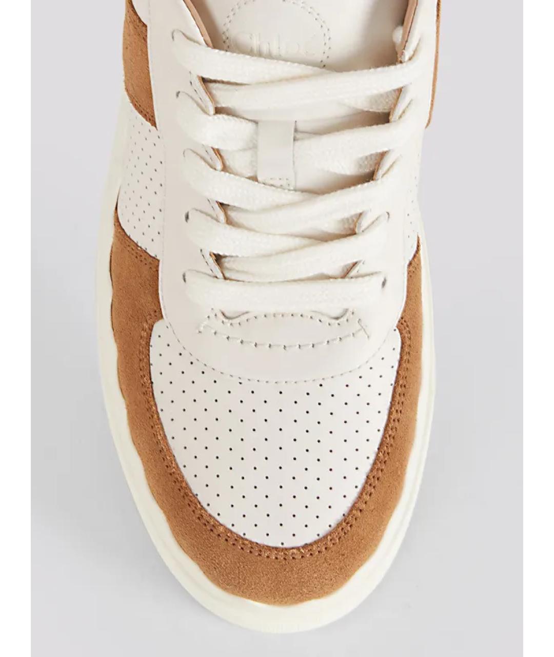 CHLOE Белые кожаные кеды, фото 4