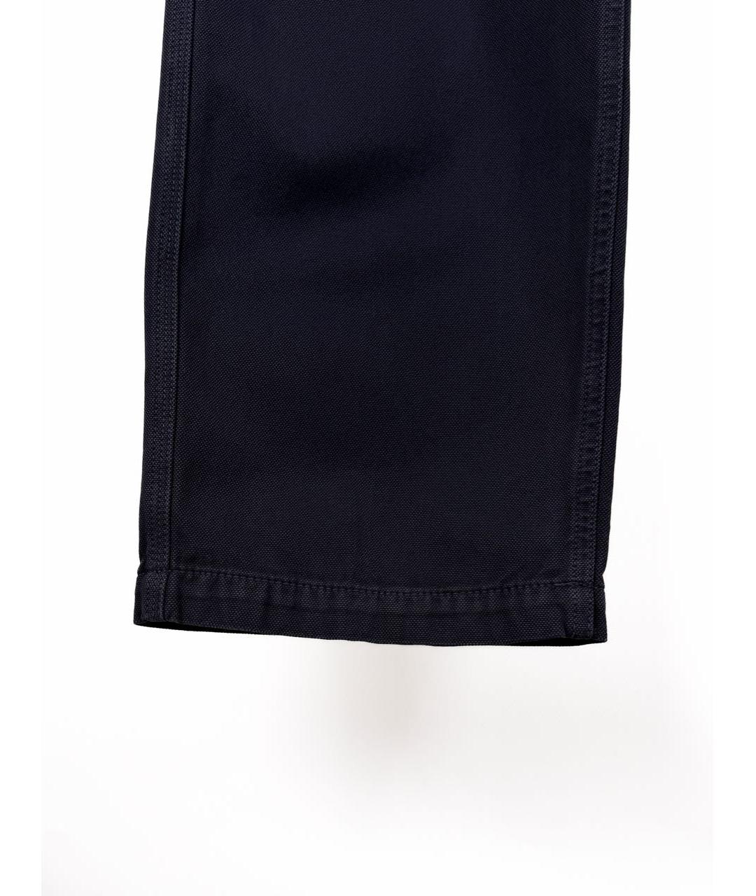 STONE ISLAND Темно-синие хлопковые повседневные брюки, фото 5