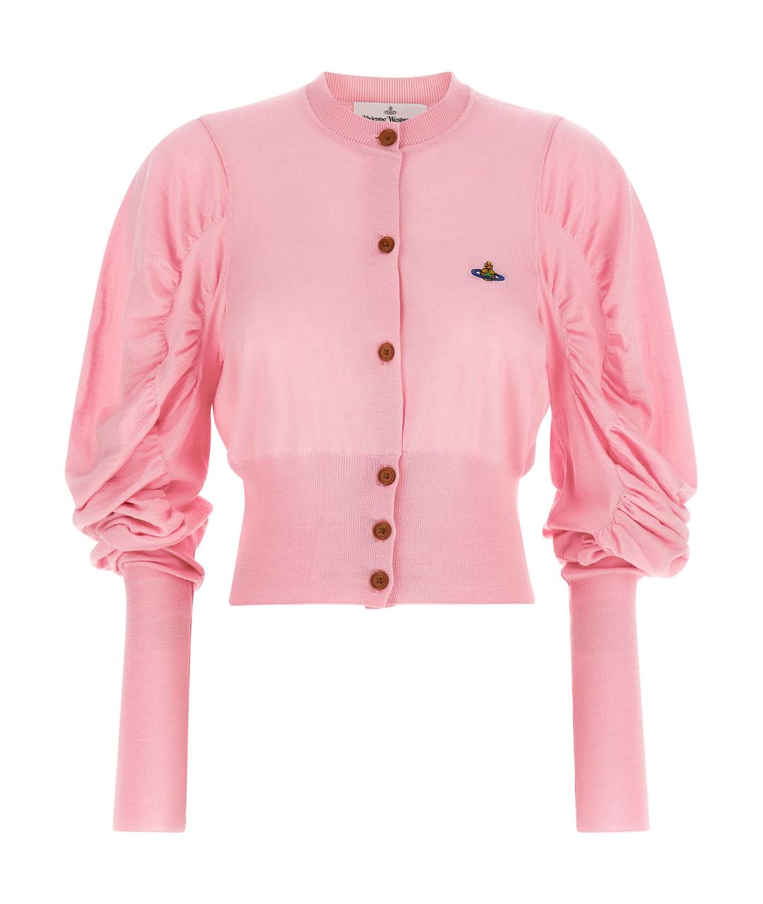 VIVIENNE WESTWOOD Розовый шерстяной кардиган, фото 1