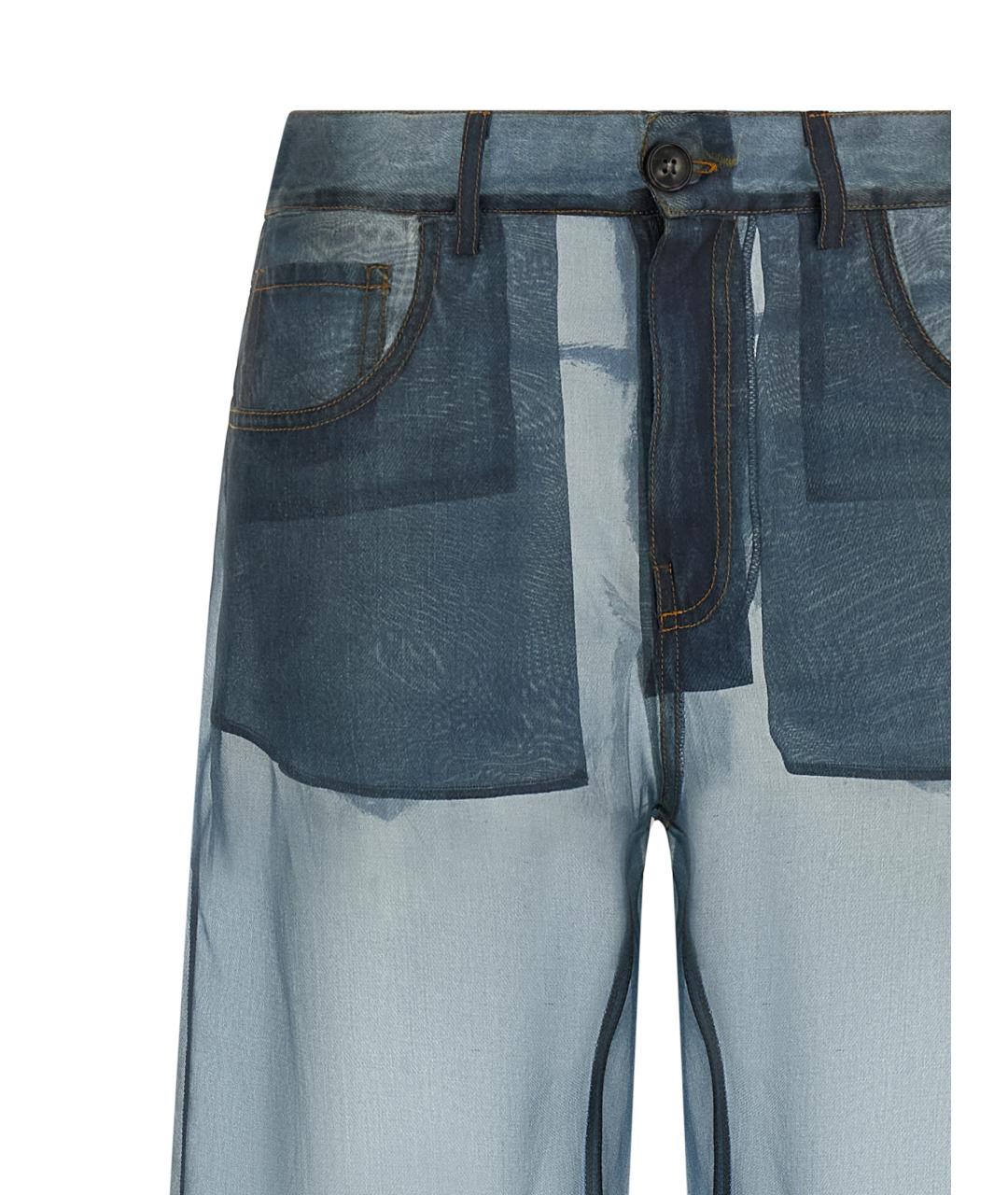 HAIKURE Синие прямые джинсы, фото 3