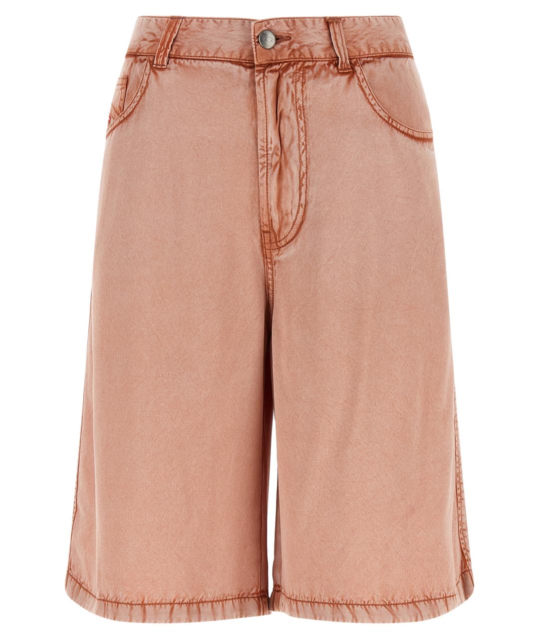 DIESEL Розовые вискозные шорты, фото 1