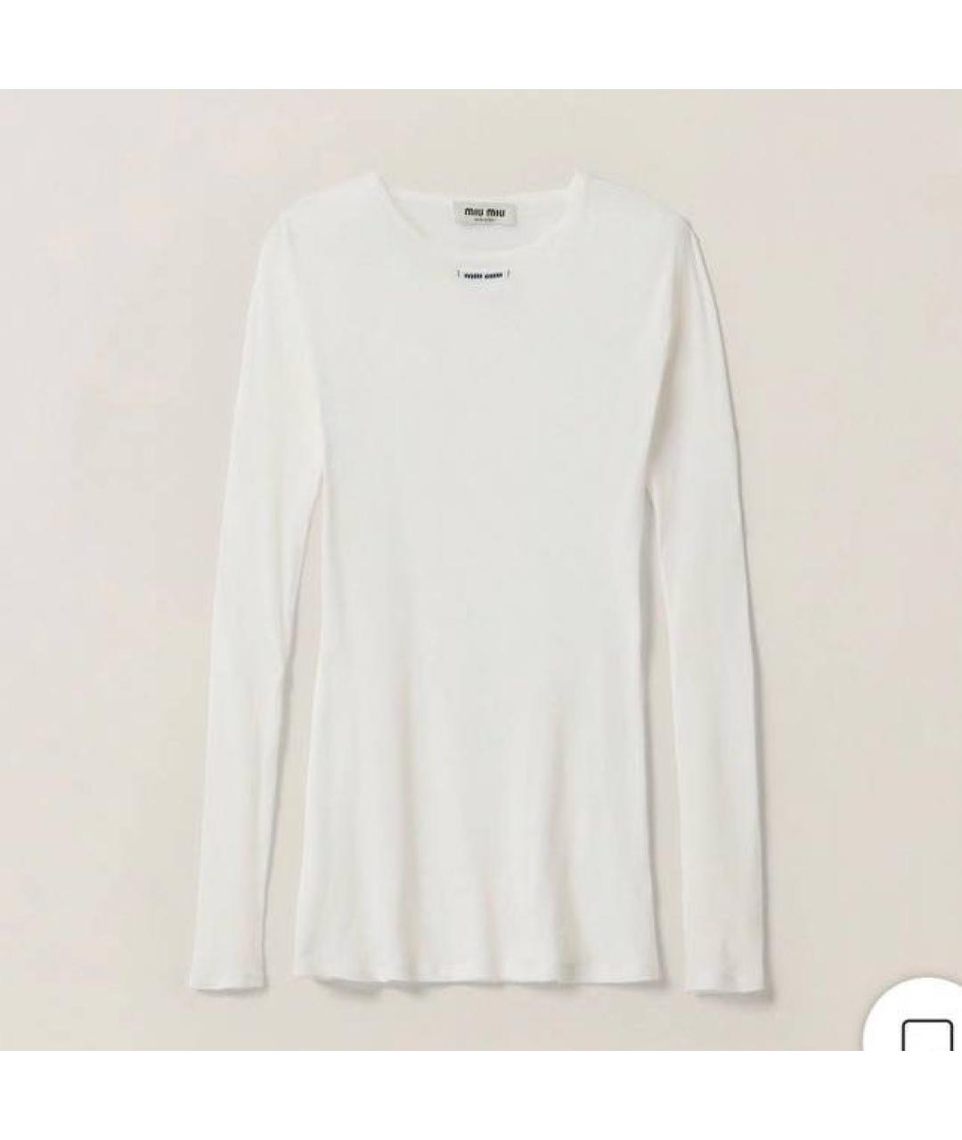 MIU MIU Белое повседневное платье, фото 3