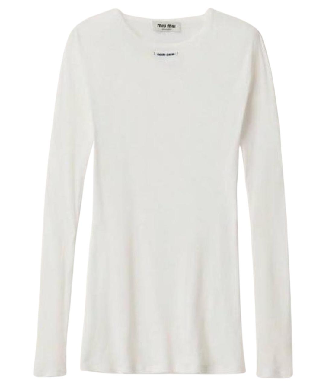 MIU MIU Белое повседневное платье, фото 1