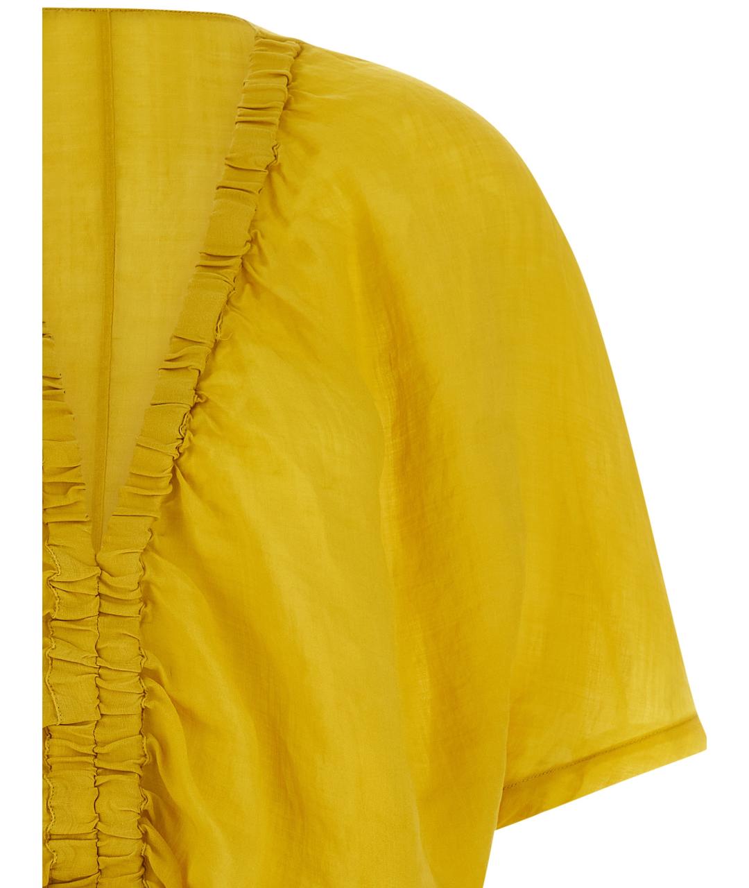 NUDE Желтая блузы, фото 3