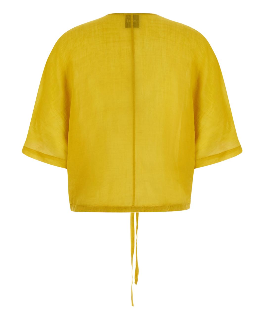 NUDE Желтая блузы, фото 2