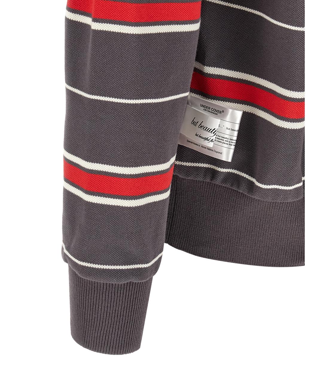 UNDERCOVER Мульти хлопковое поло с длинным рукавом, фото 4