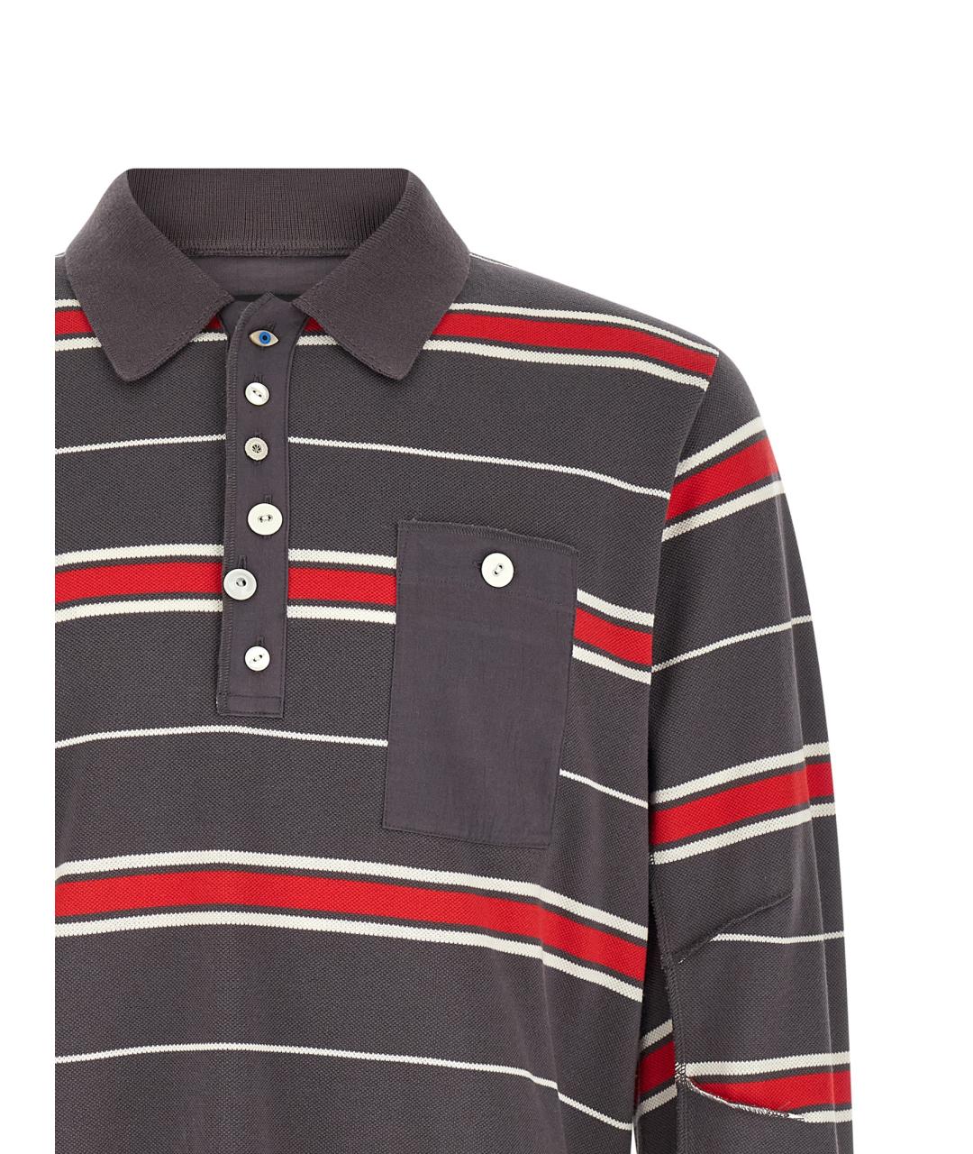 UNDERCOVER Мульти хлопковое поло с длинным рукавом, фото 3