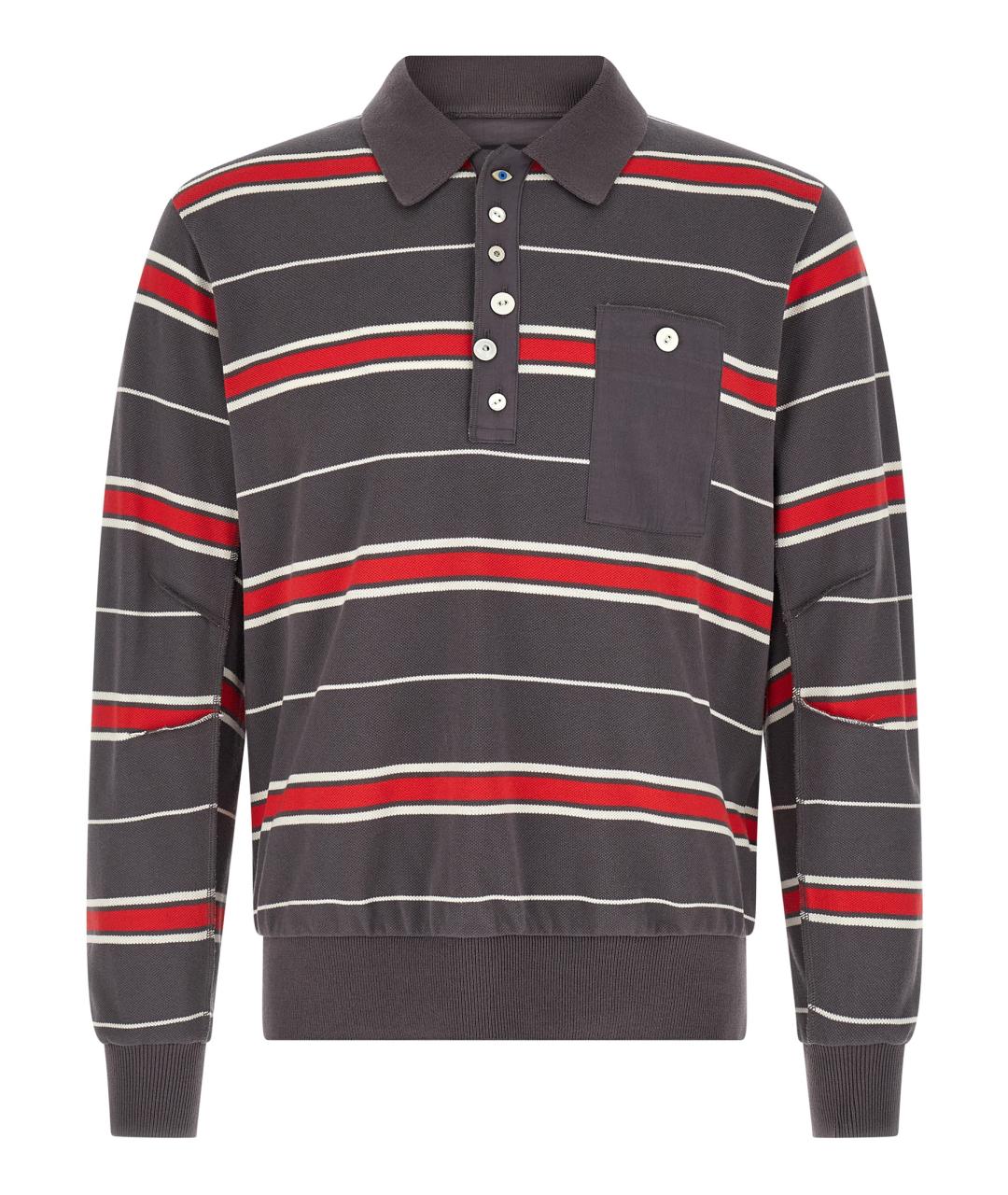 UNDERCOVER Мульти хлопковое поло с длинным рукавом, фото 1