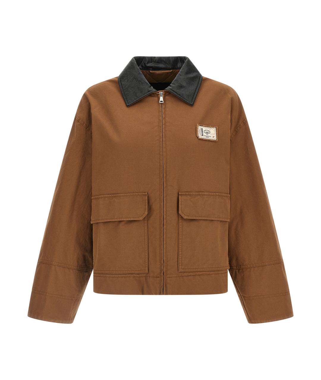 WEEKEND MAX MARA Коричневая хлопковая куртка, фото 1