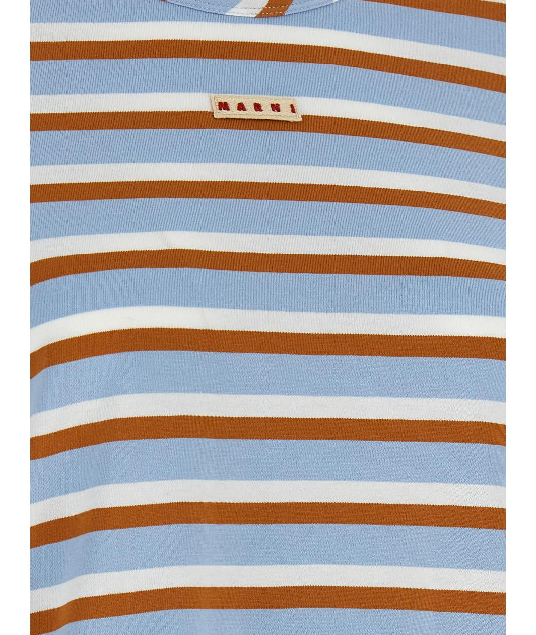 MARNI Мульти хлопковая футболка, фото 4