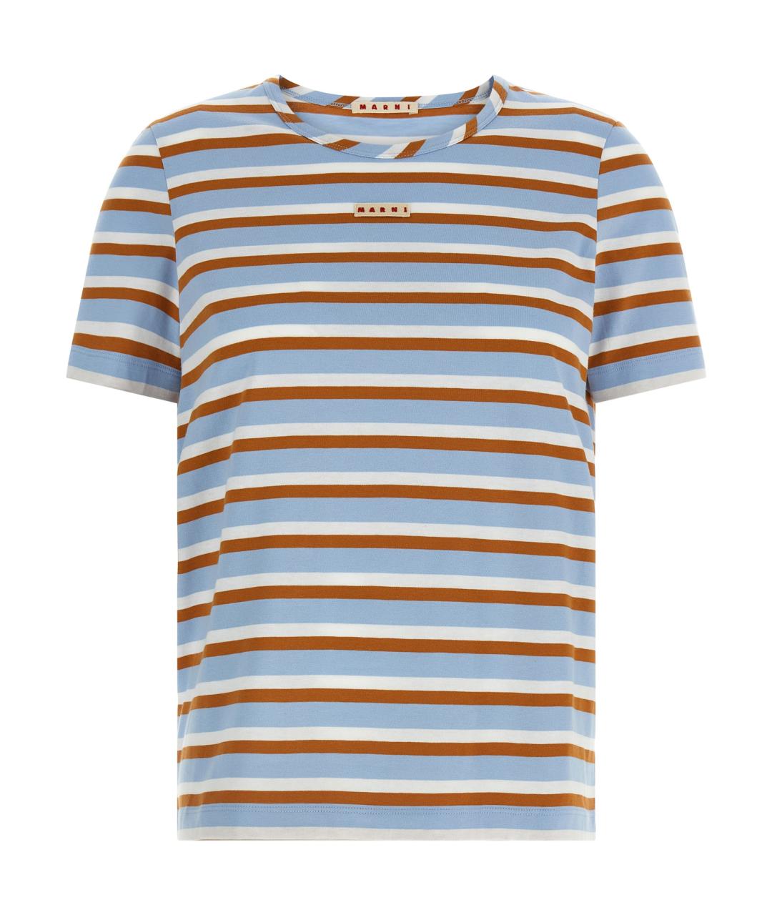 MARNI Мульти хлопковая футболка, фото 1