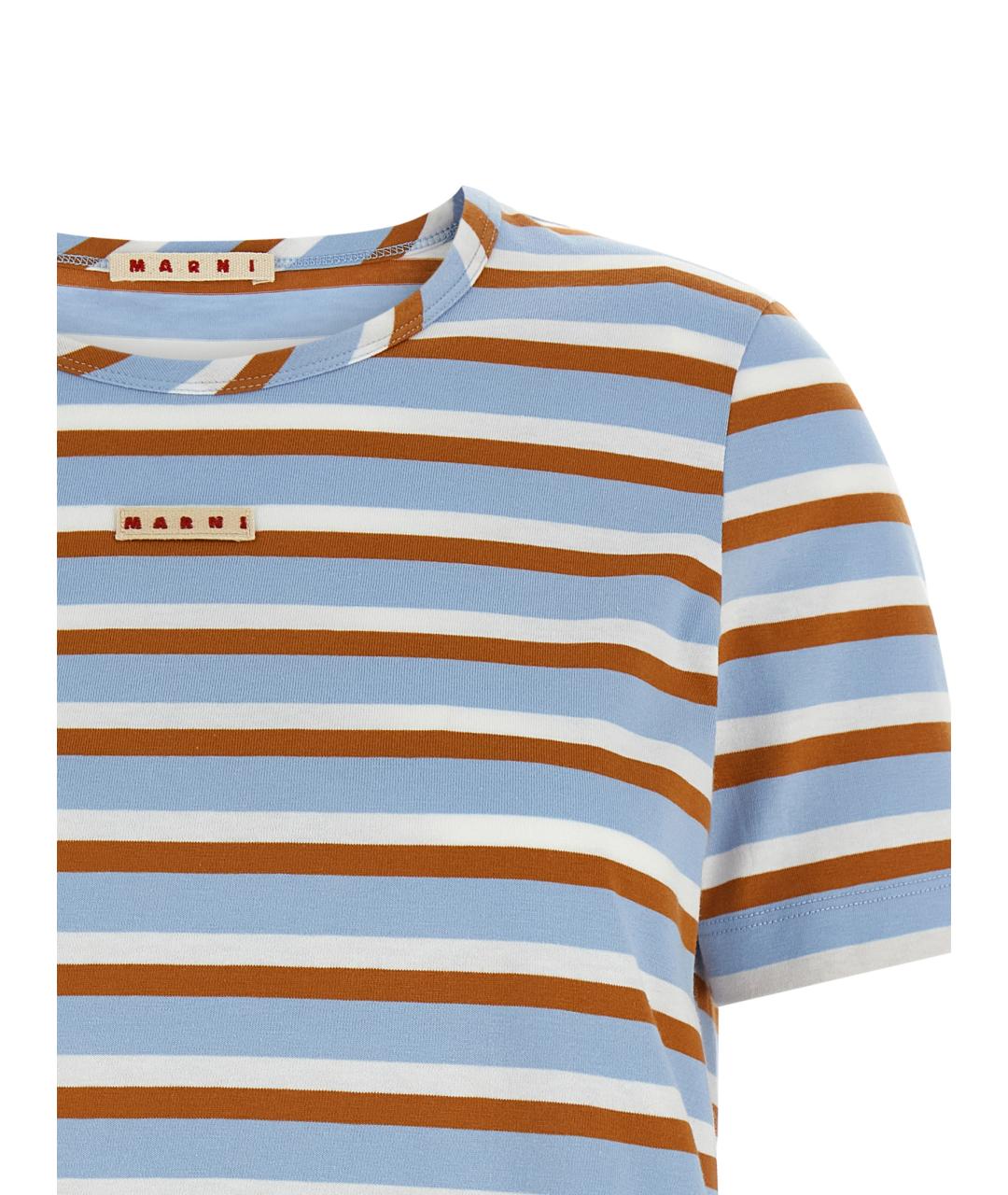 MARNI Мульти хлопковая футболка, фото 3