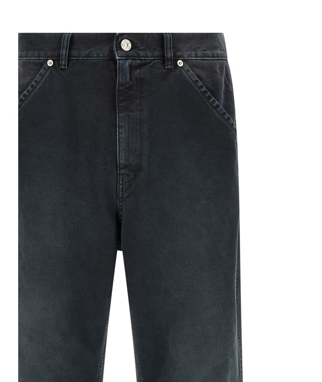 MARNI Черные хлопковые прямые джинсы, фото 3