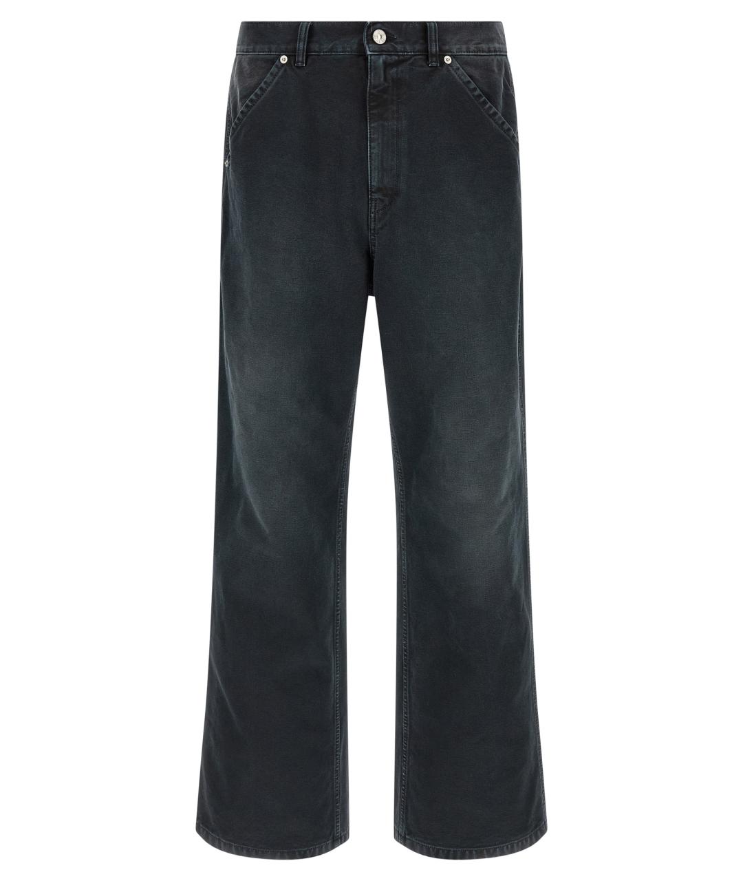 MARNI Черные хлопковые прямые джинсы, фото 1