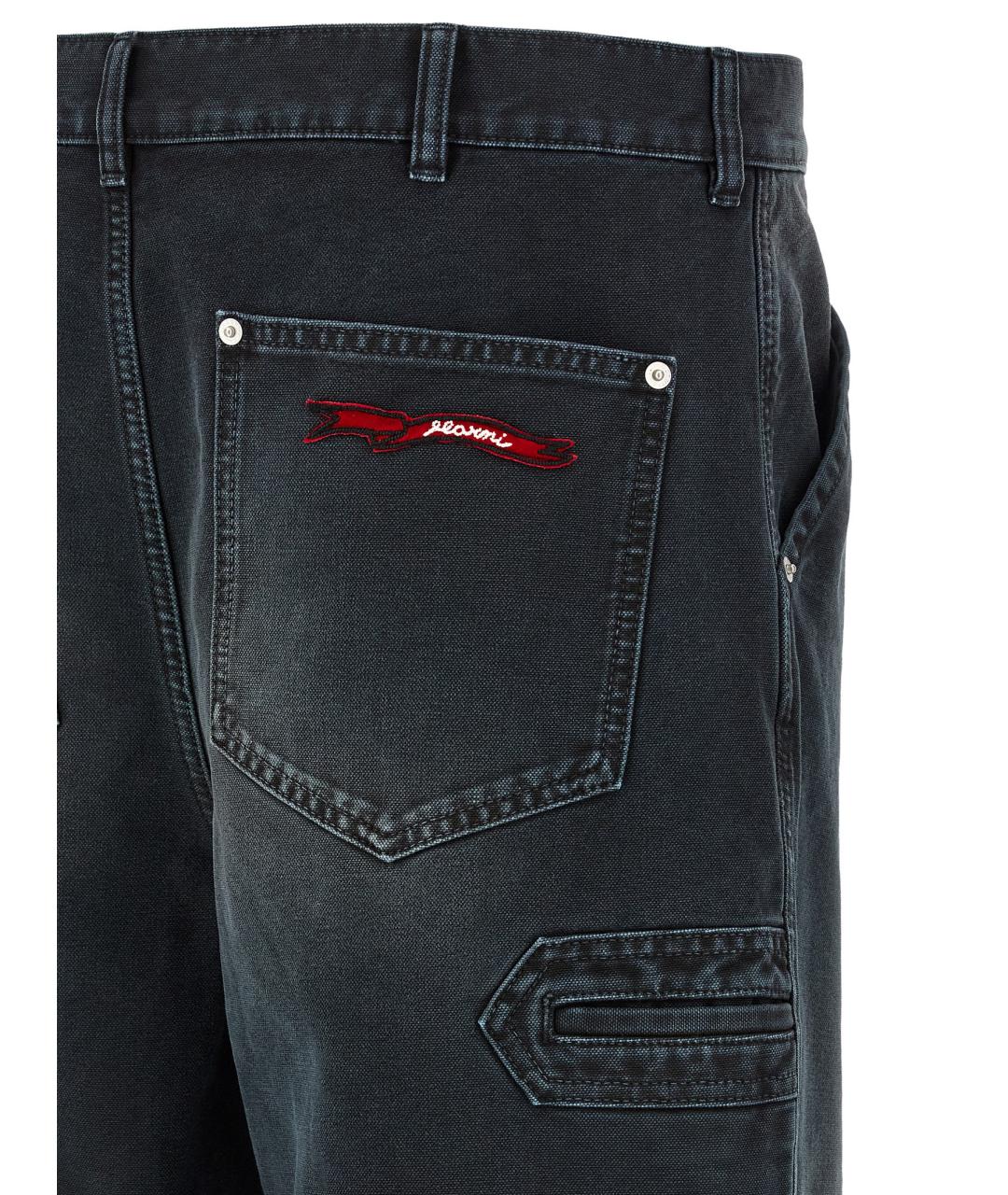 MARNI Черные хлопковые прямые джинсы, фото 4