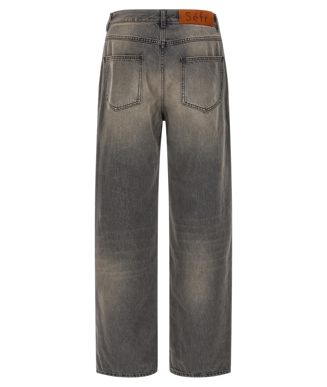 SEFR Серые хлопковые прямые джинсы, фото 2