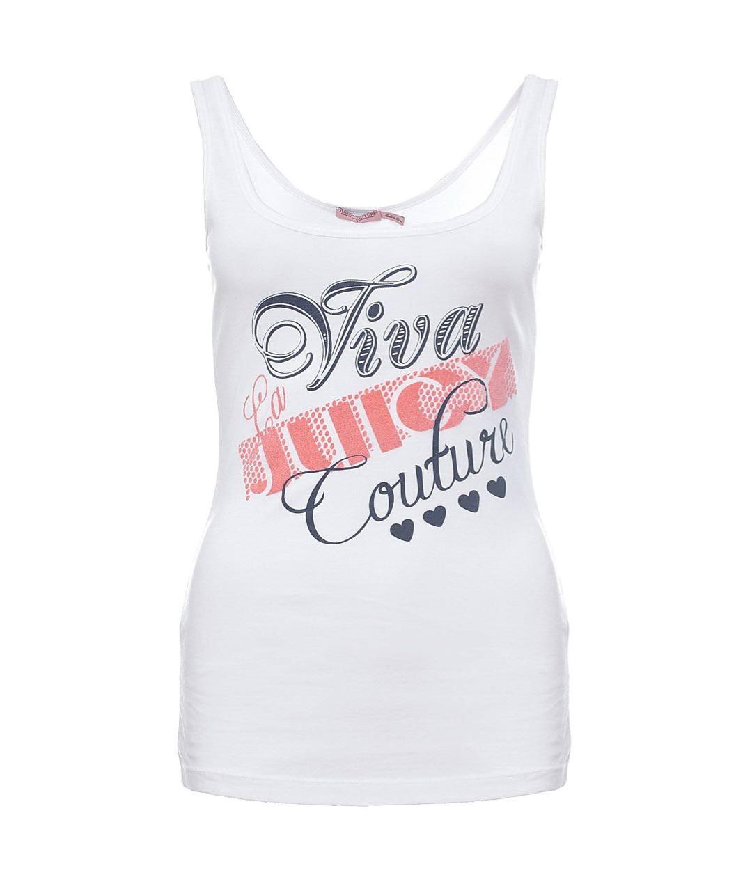 JUICY COUTURE Белая хлопковая майка, фото 1