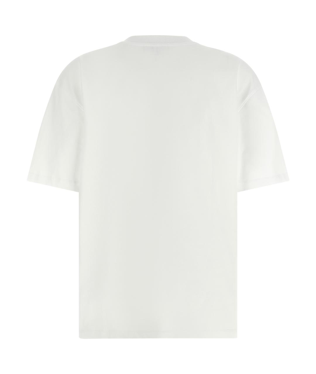 GANNI Белая хлопковая футболка, фото 2