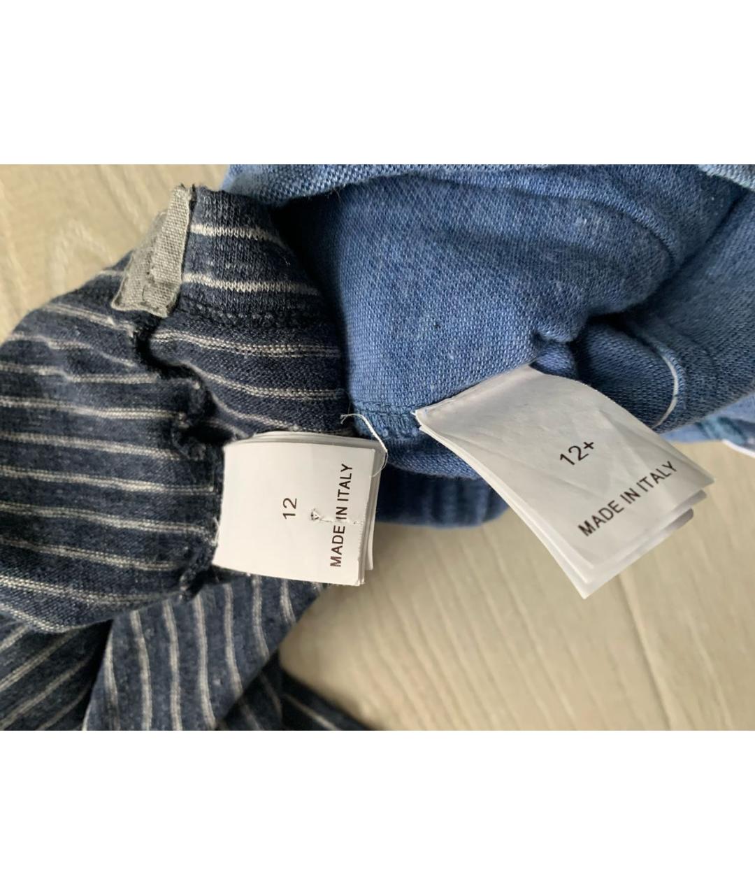 BRUNELLO CUCINELLI Синий хлопковый комплект, фото 5