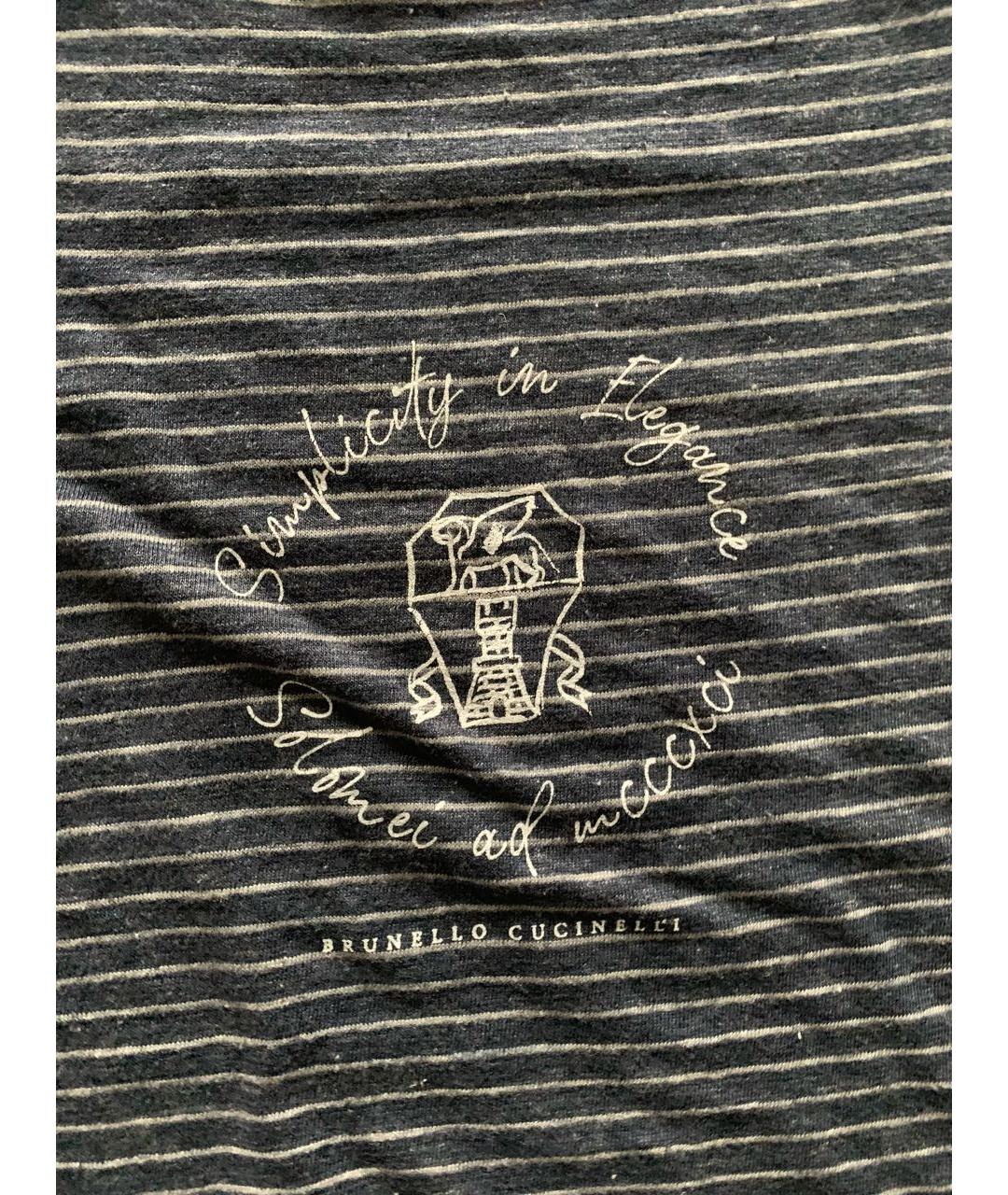 BRUNELLO CUCINELLI Синий хлопковый комплект, фото 4