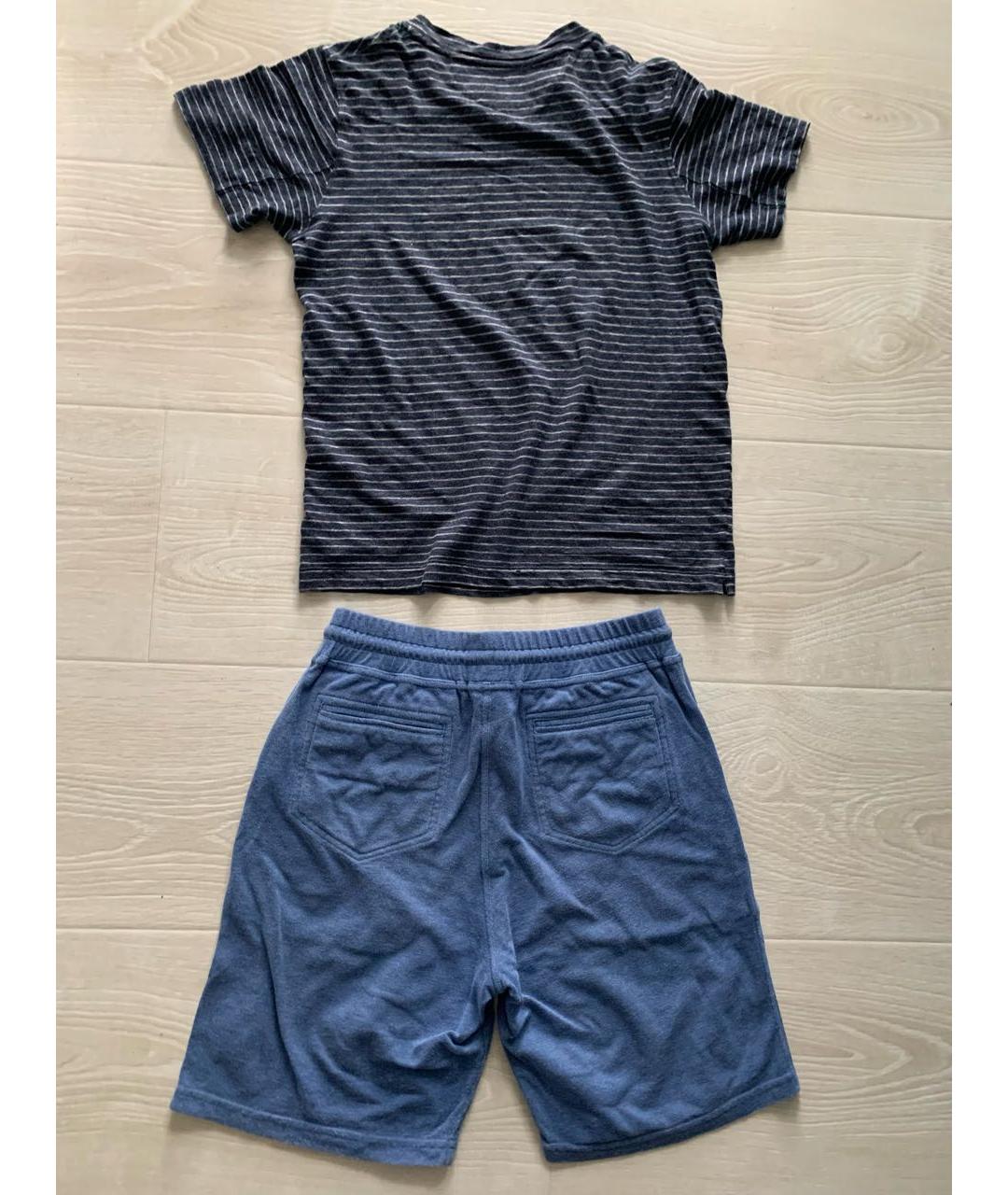 BRUNELLO CUCINELLI Синий хлопковый комплект, фото 2