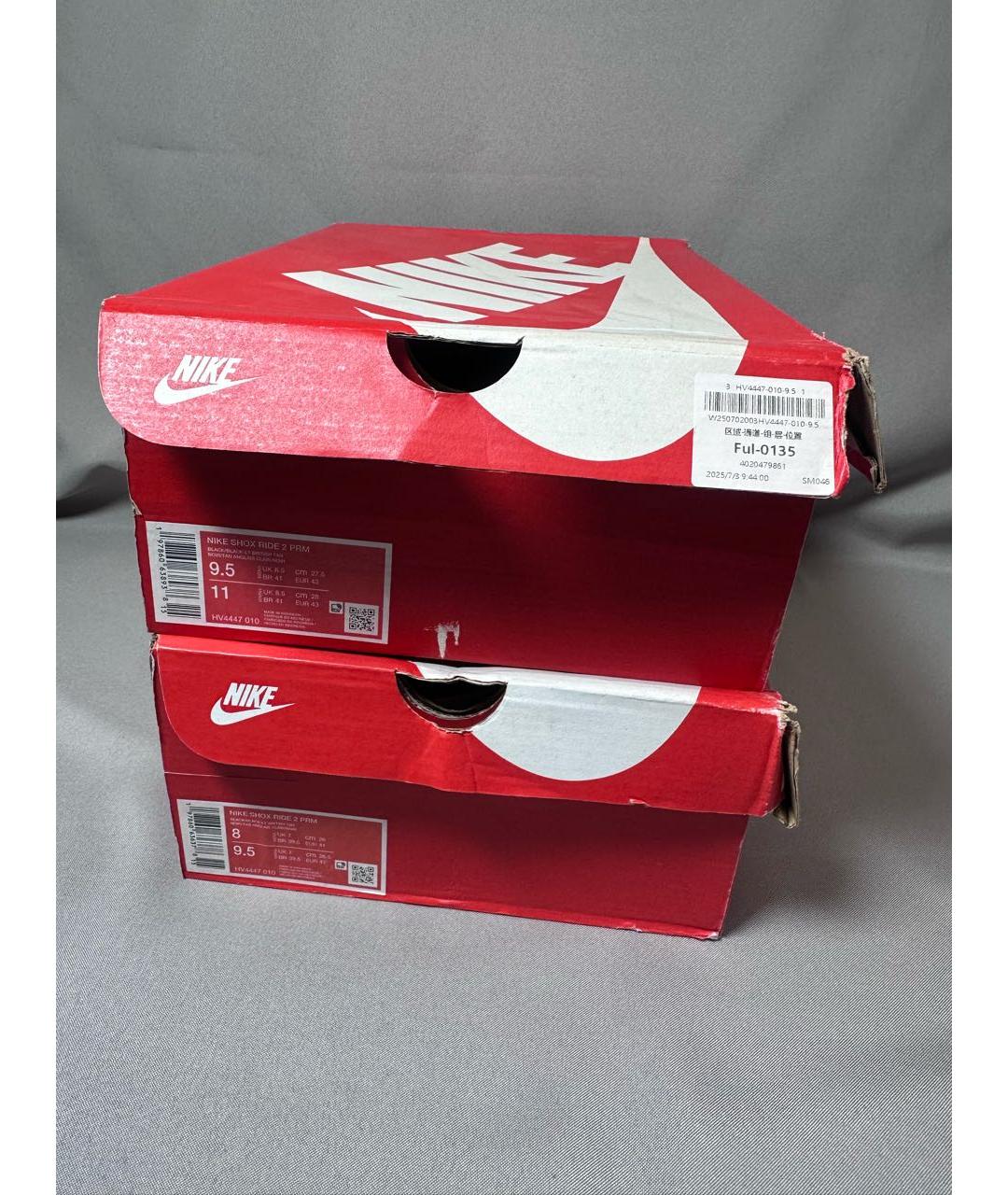 NIKE Черные кожаные кроссовки, фото 8