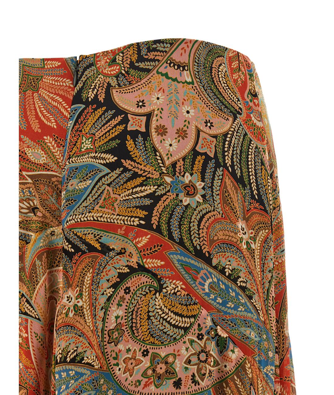 ETRO Мульти шелковая юбка миди, фото 4