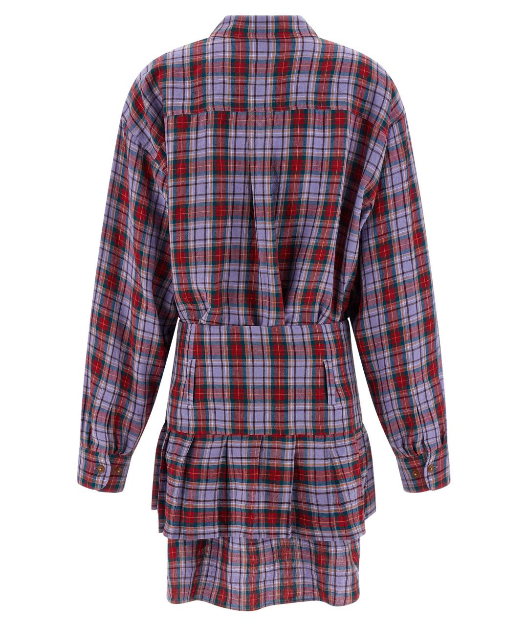 VIVIENNE WESTWOOD Мульти льняное платье, фото 2