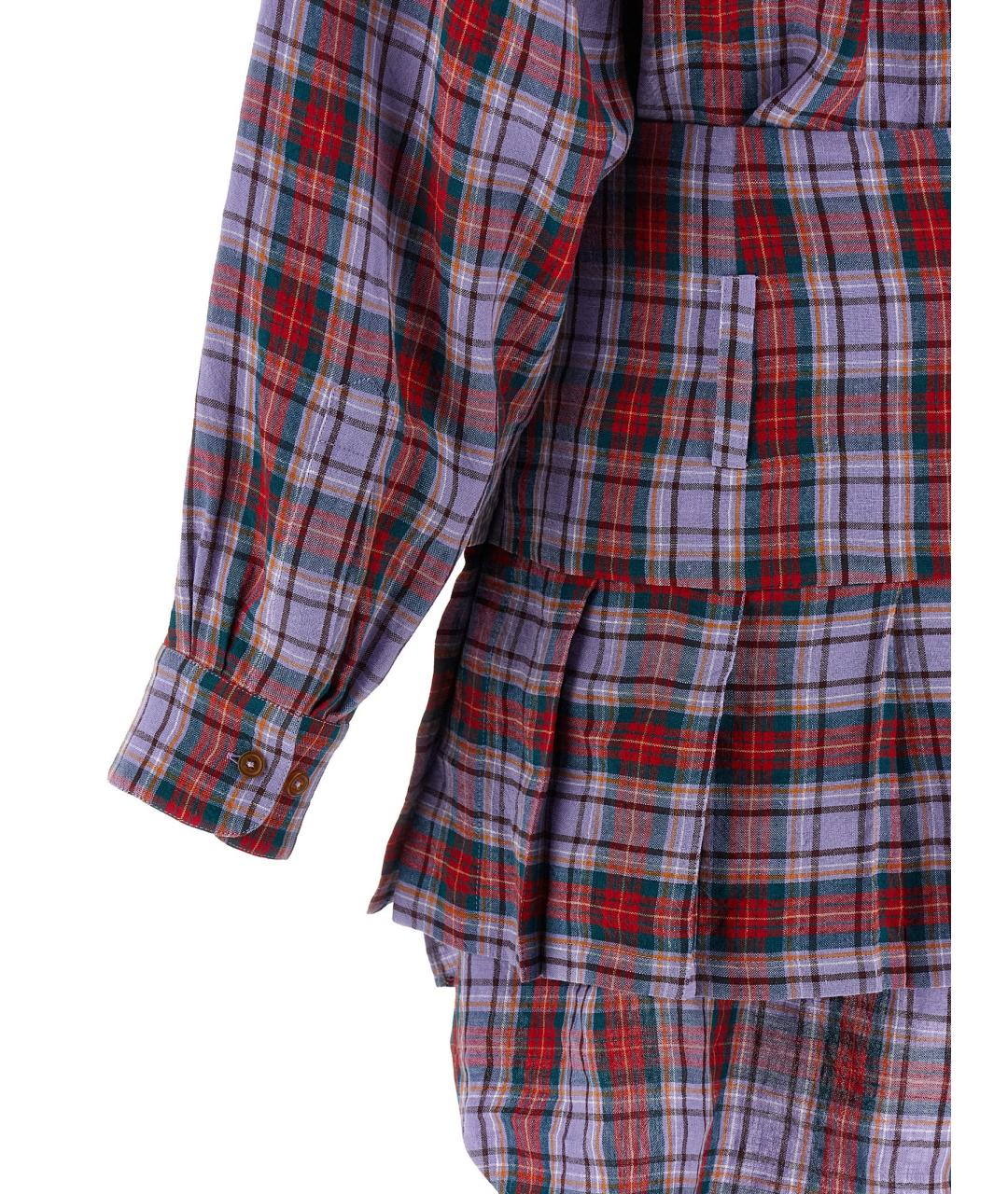 VIVIENNE WESTWOOD Мульти льняное платье, фото 4