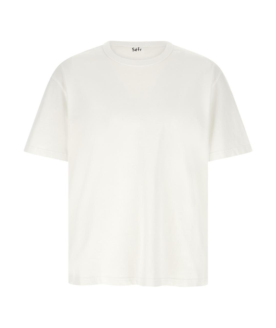 SEFR Белая хлопковая футболка, фото 1