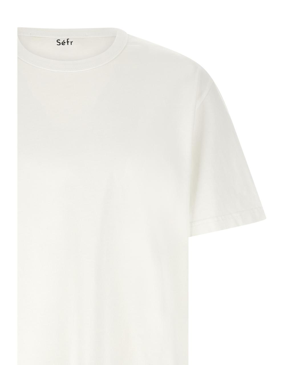 SEFR Белая хлопковая футболка, фото 3