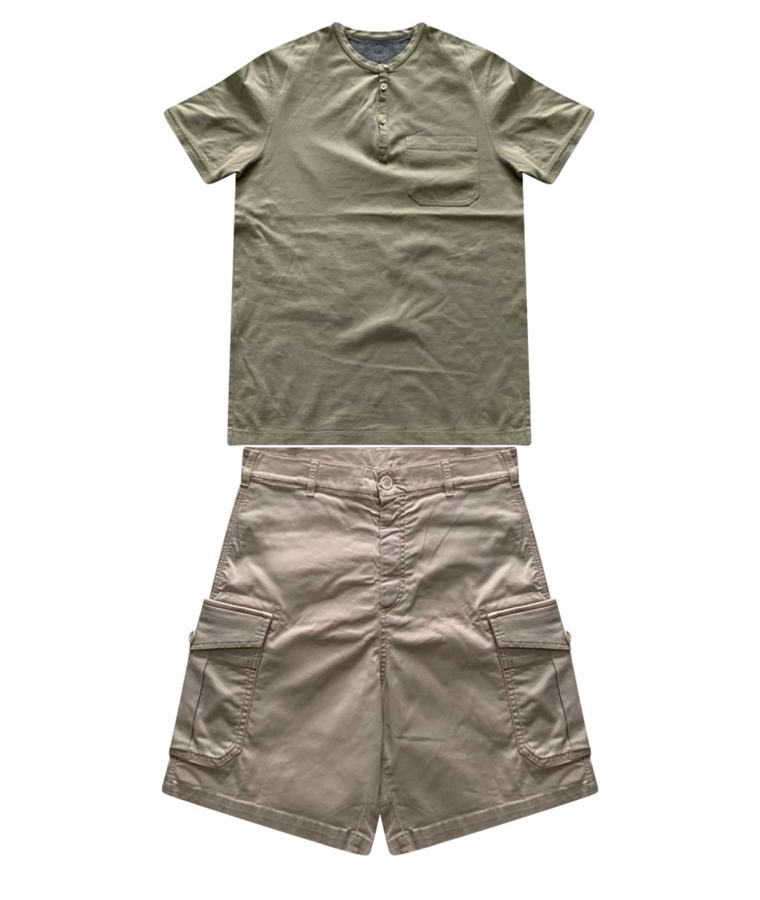 BRUNELLO CUCINELLI Бежевый хлопковый комплект, фото 1