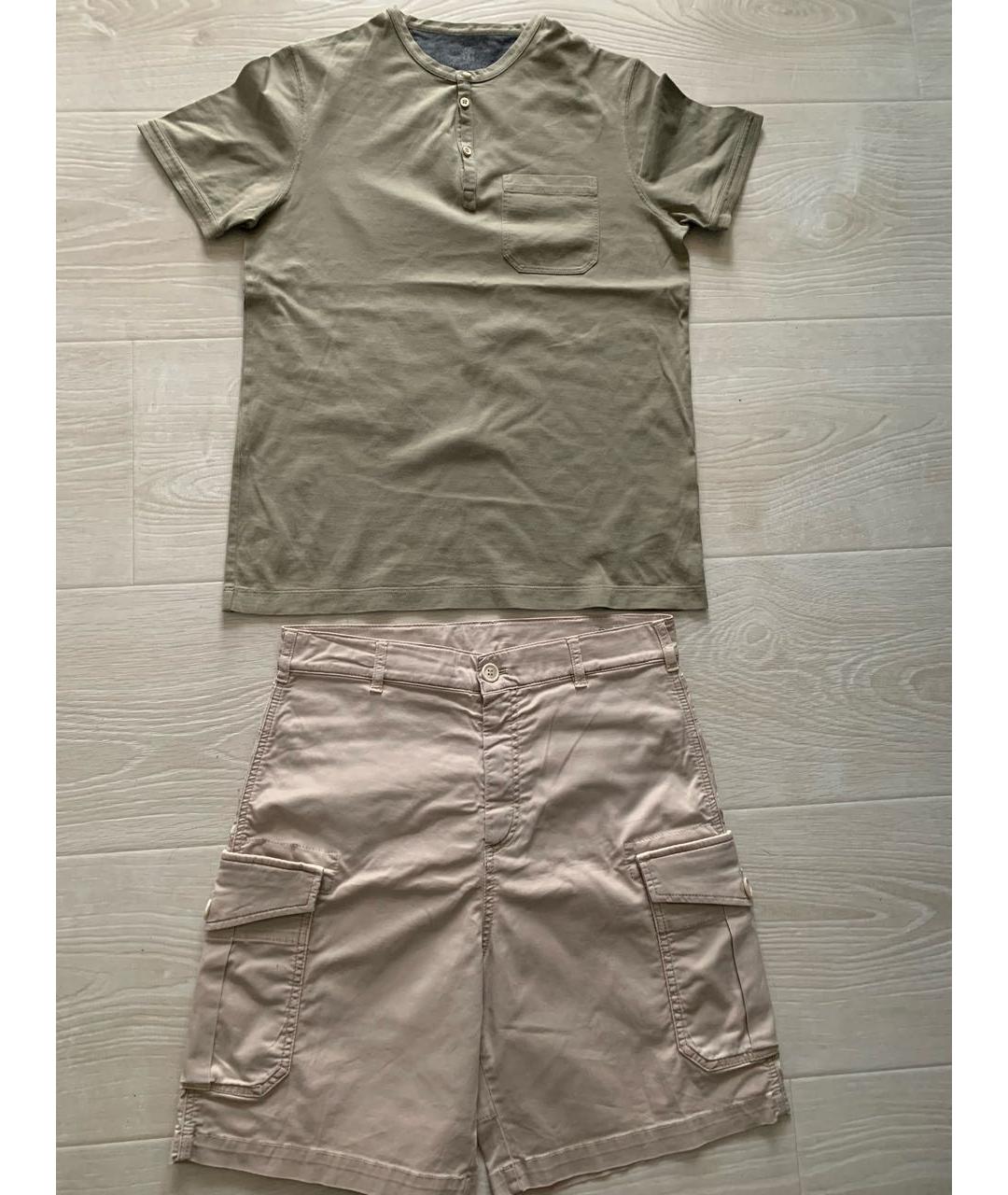 BRUNELLO CUCINELLI Бежевый хлопковый комплект, фото 6