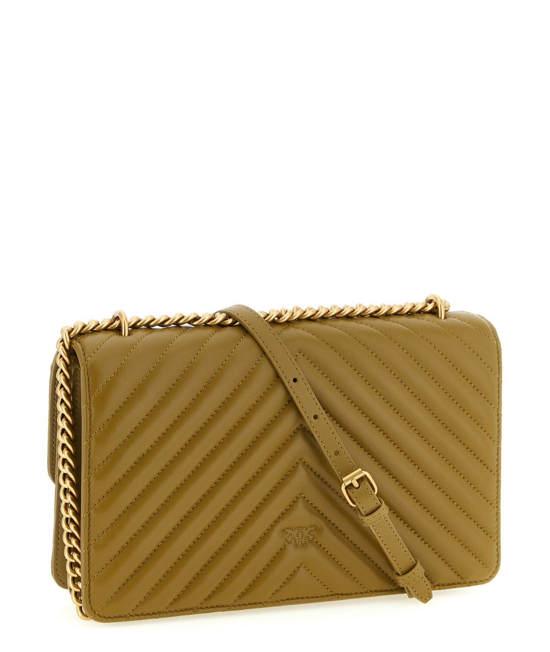 PINKO Зеленая кожаная сумка через плечо, фото 2