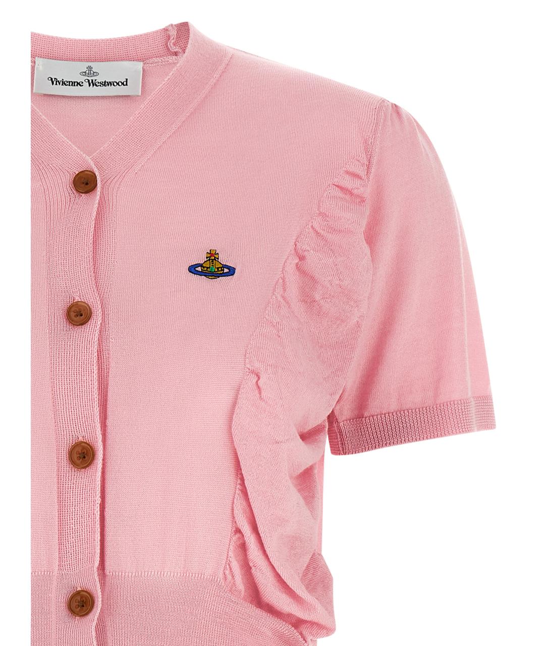 VIVIENNE WESTWOOD Розовый шерстяной джемпер / свитер, фото 3