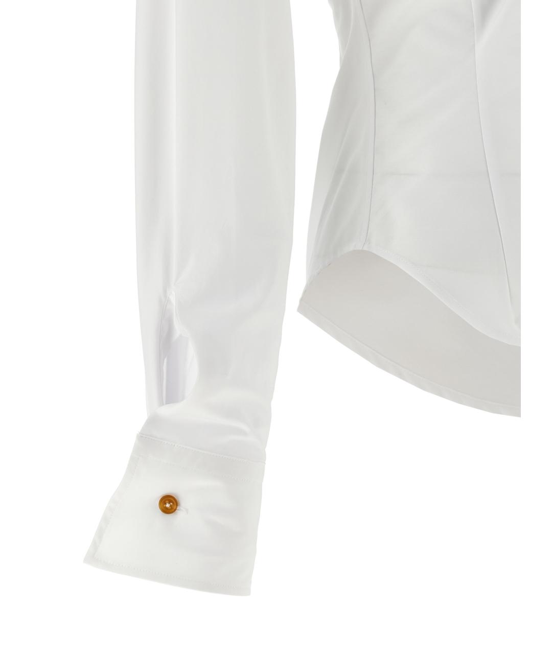 VIVIENNE WESTWOOD Белая хлопковая рубашка, фото 4