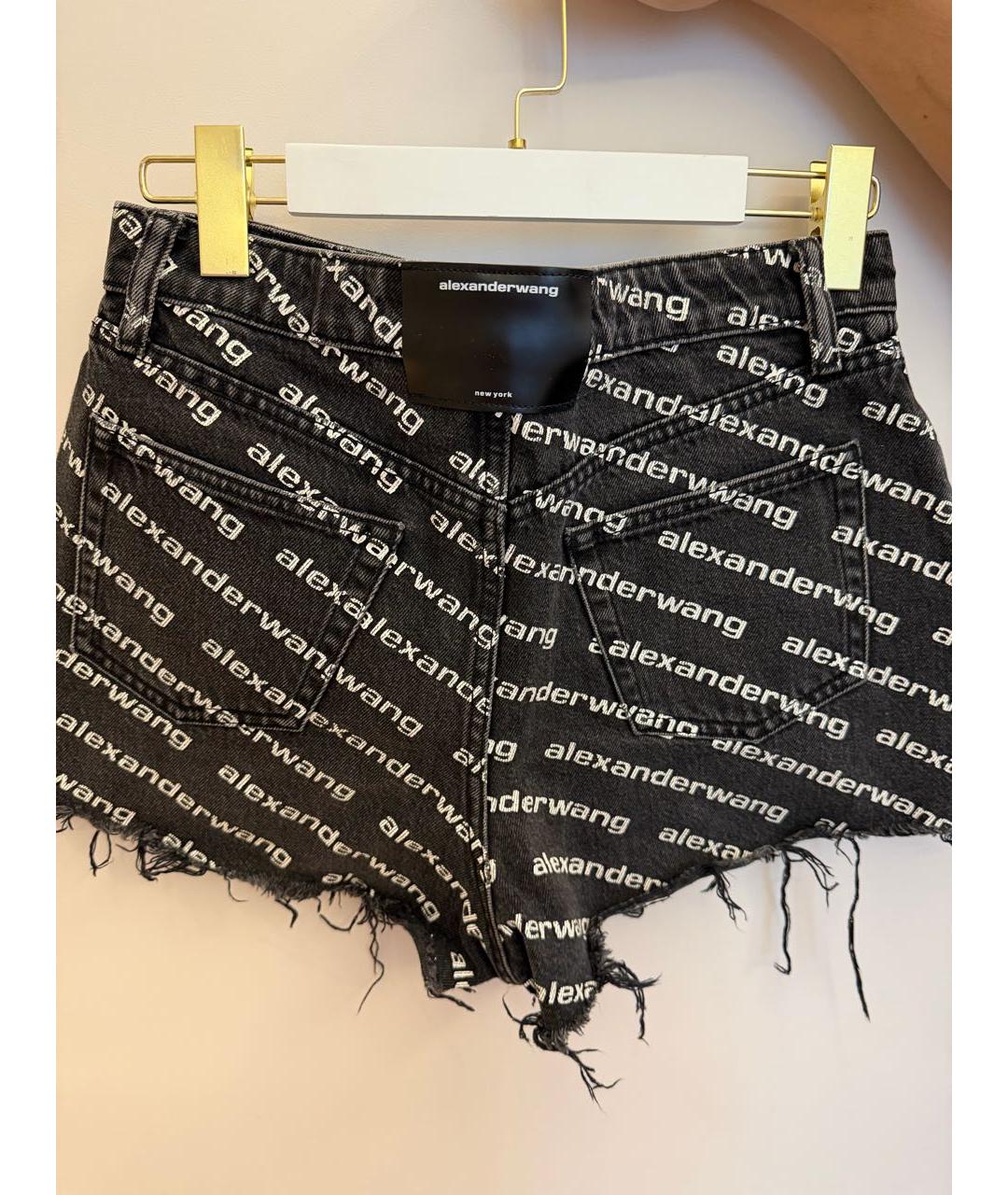 ALEXANDER WANG Черные деним шорты, фото 3
