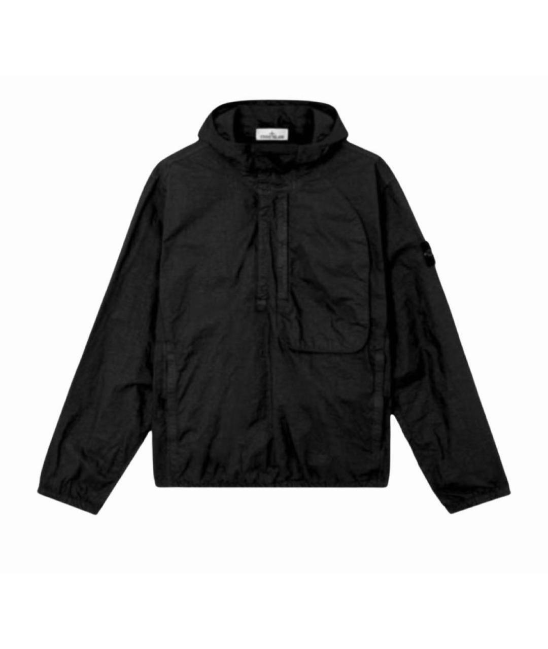 STONE ISLAND Черная полиамидовая куртка, фото 5