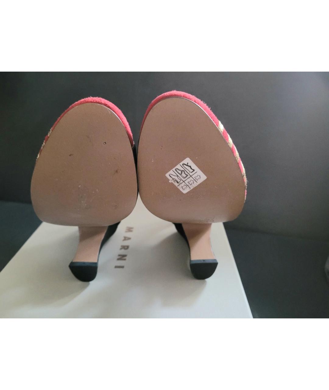 MARNI Черные замшевые туфли, фото 4