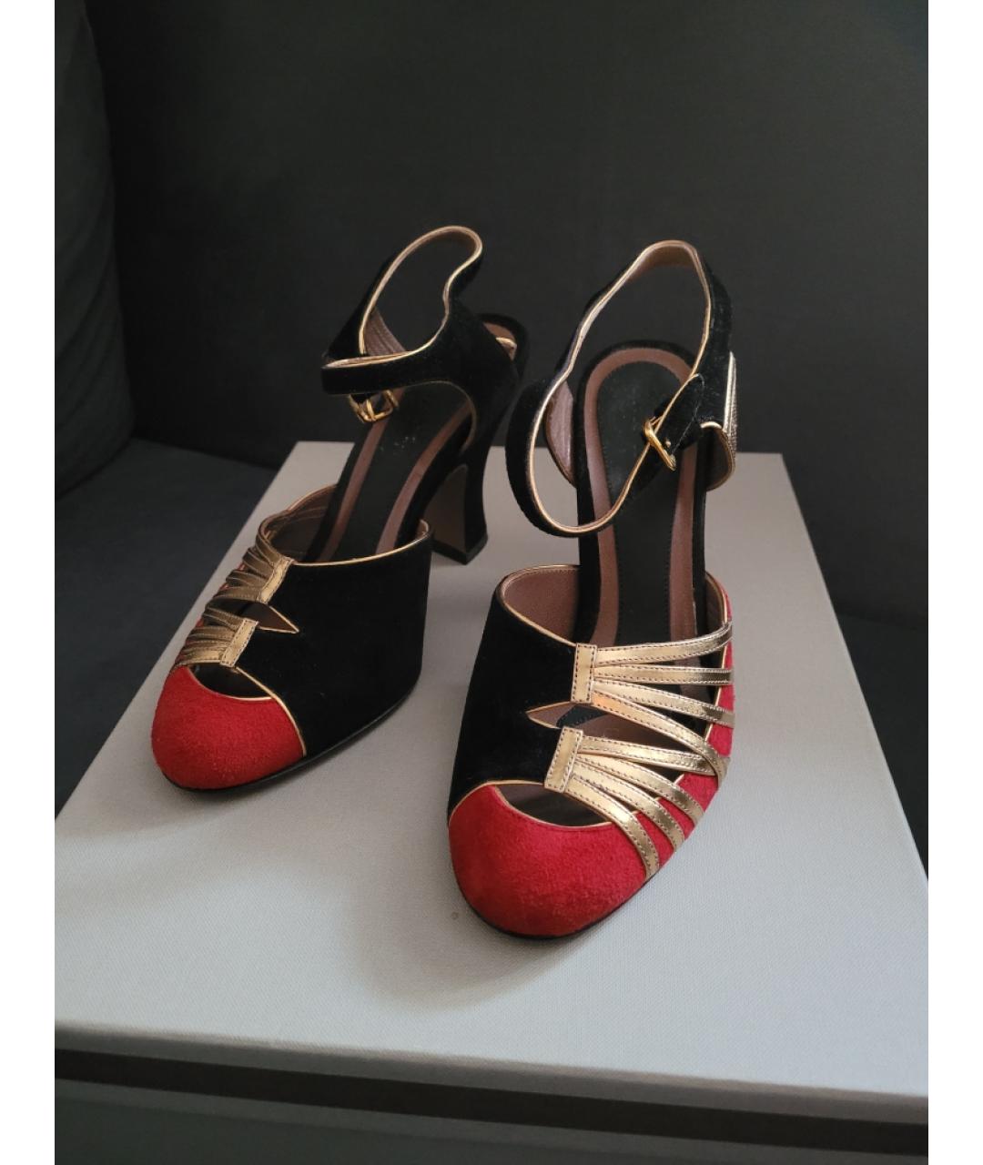 MARNI Черные замшевые туфли, фото 2