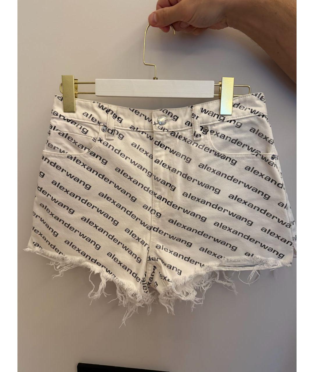 ALEXANDER WANG Белые деним шорты, фото 6