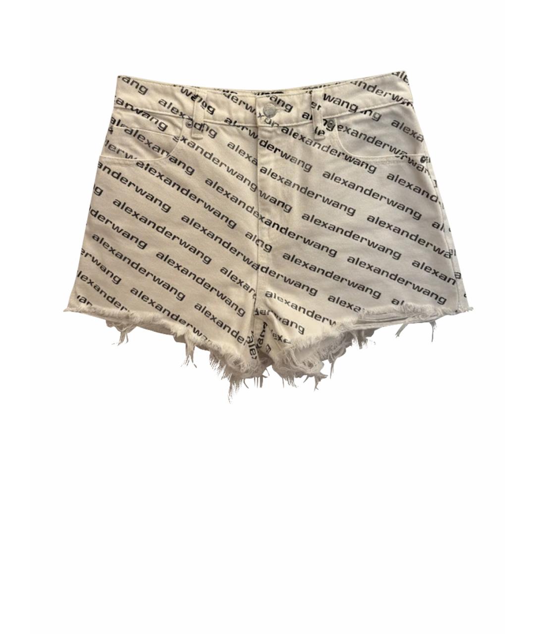 ALEXANDER WANG Белые деним шорты, фото 1