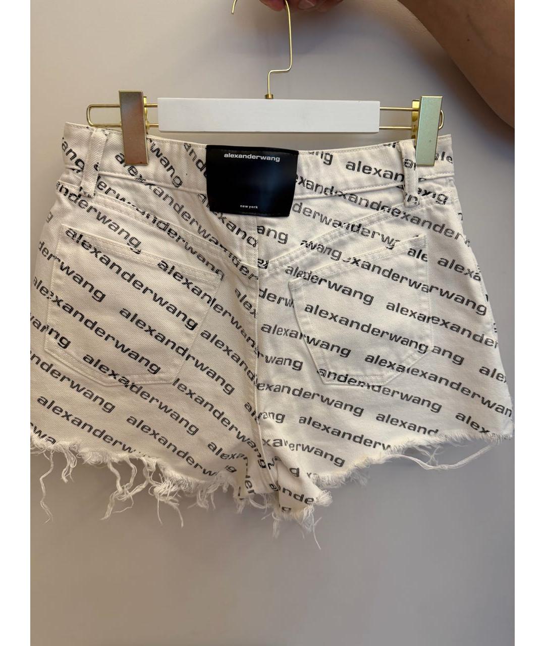ALEXANDER WANG Белые деним шорты, фото 3