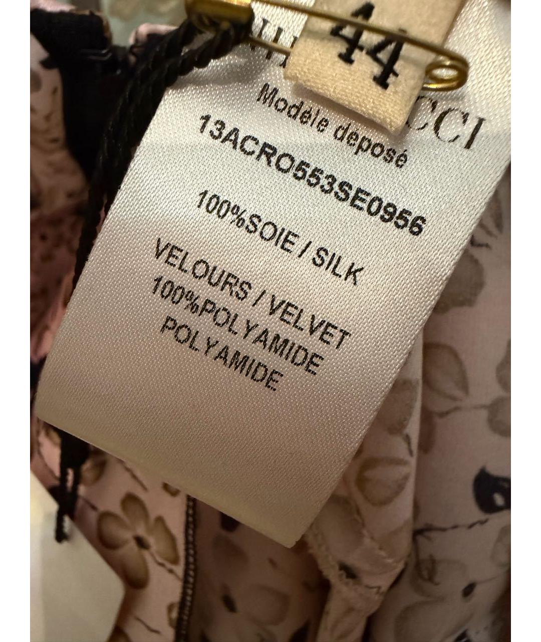 NINA RICCI Розовое шелковое вечернее платье, фото 7